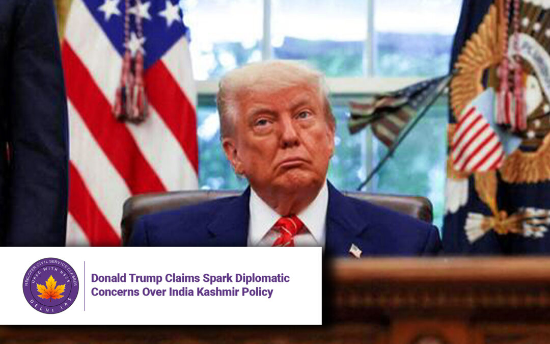 Donald Trump Claims Spark Diplomatic Concerns Over India Kashmir Policy