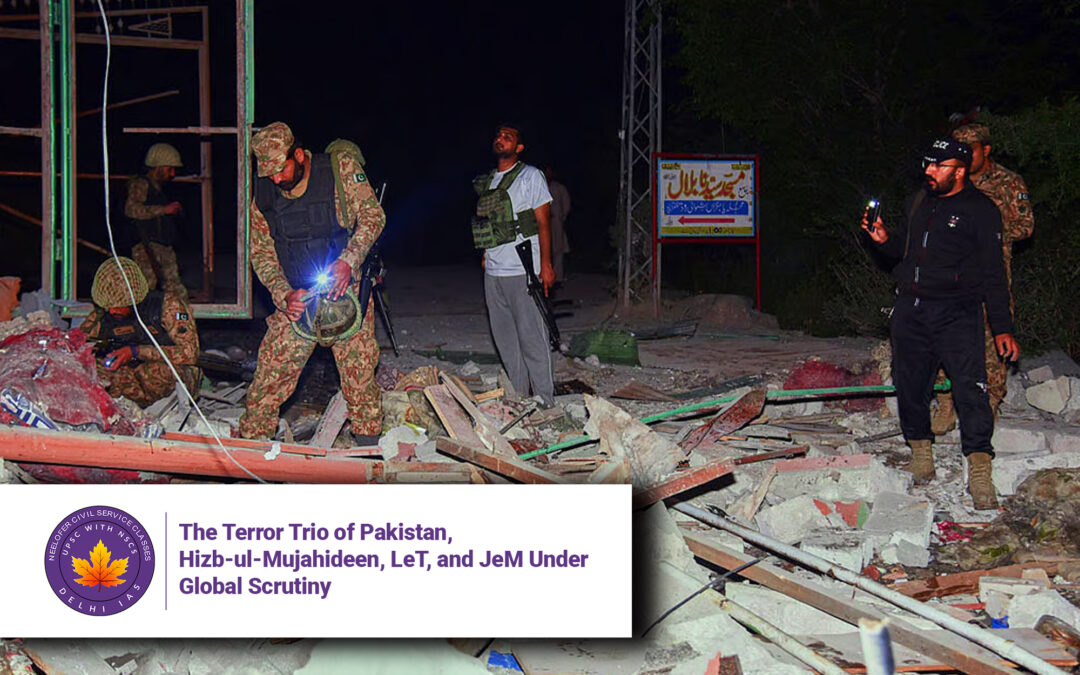 The Terror Trio of Pakistan, Hizb-ul-Mujahideen, LeT, and JeM Under Global Scrutiny