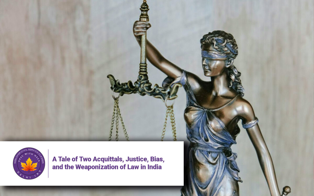 A Tale of Two Acquittals, Justice, Bias, and the Weaponization of Law in India