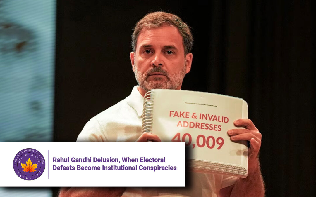 Rahul Gandhi Delusion, When Electoral Defeats Become Institutional Conspiracies
